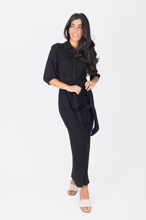 naomi-dress-3-4-sleeves-black Yakira Bella Sophia's Style-womens-sizes-M-3